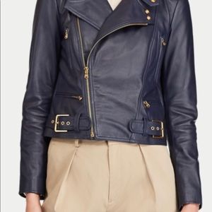 Ralph Lauren leather Moto jacket